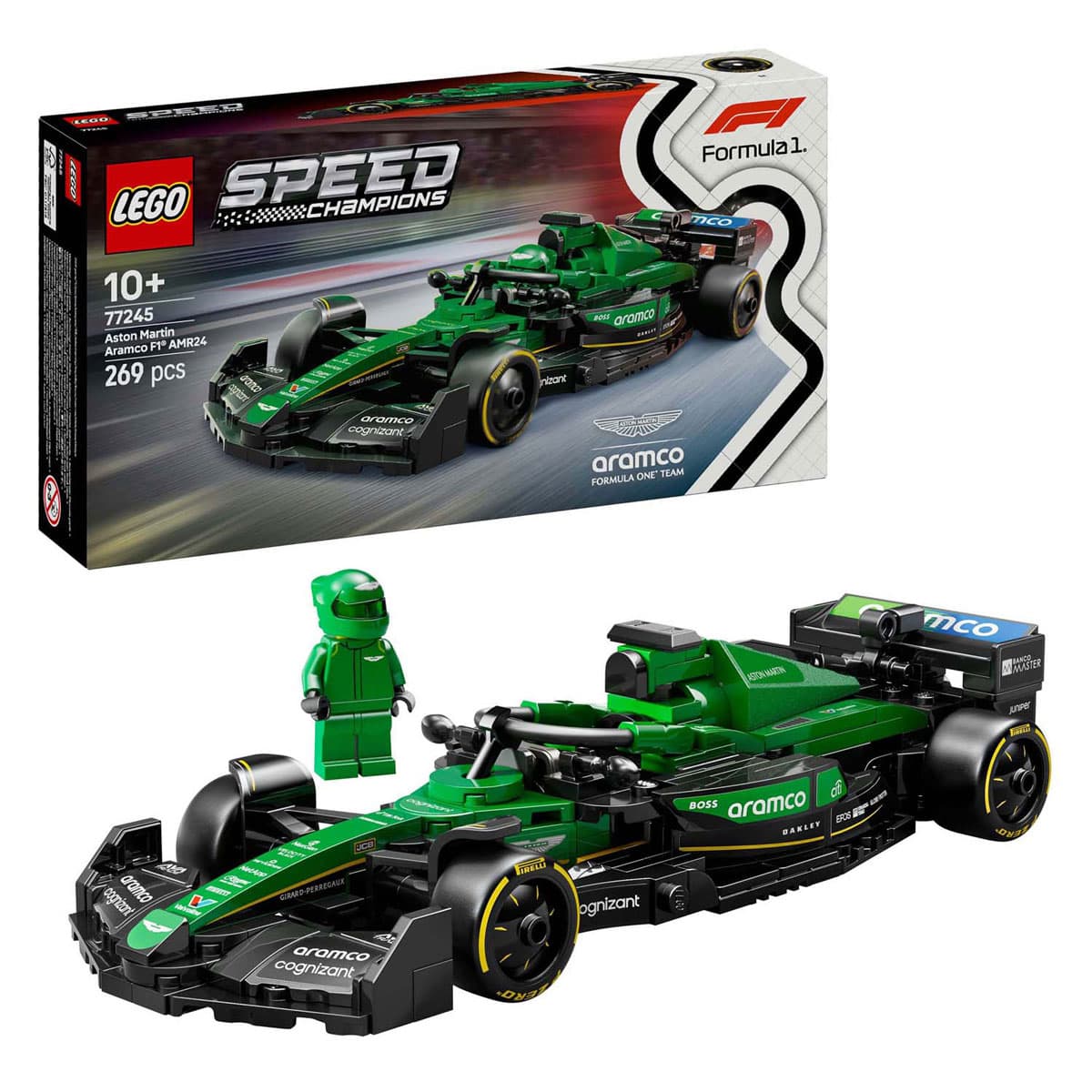 LEGO Speed Champions 77245 Aston Martin Aramco F1 AMR24 Racewagen