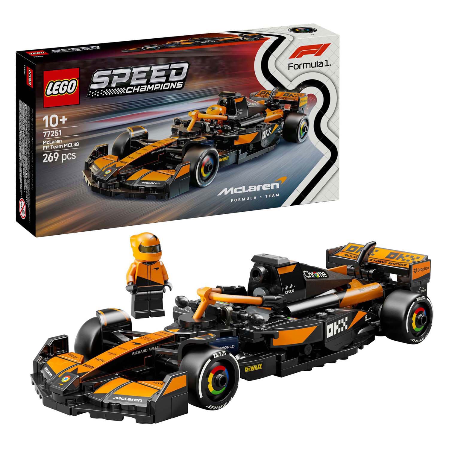 LEGO Speed Champions 77251 McLaren F1 Team MCL38 Racewagen