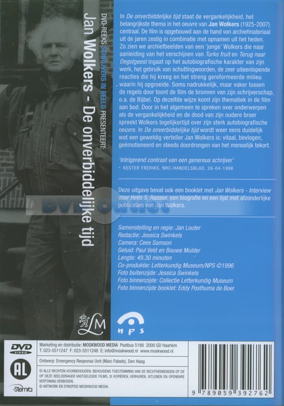 Jan Louter - Jan Wolkers: De Onverbiddelijke Tijd (DVD)