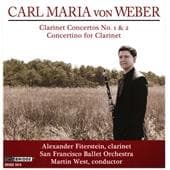 Alexander Fiterstein, San Francisco Ballet Orchestra, Martin West - Weber: Clarinet Concertos No. 1 & 2 (CD)