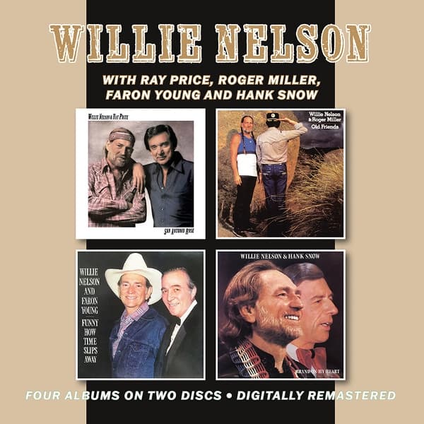 Willie Nelson - San Antonio Rose / Old Friends / Funny How Time Slips Away / Brand On My Heart (2 CD)