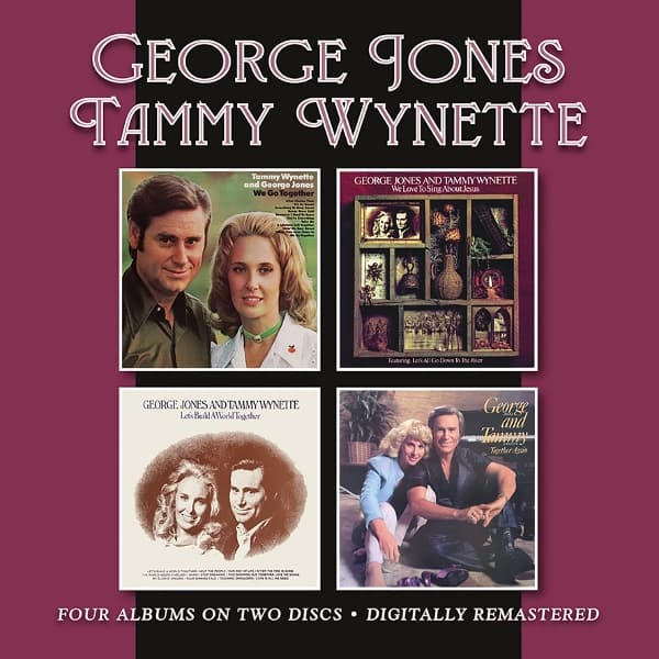 George Jones & Tammy Wynette - We Go Together / We Love To Sing About Jesus / Let's Build A World Together / Together Again (2 CD)