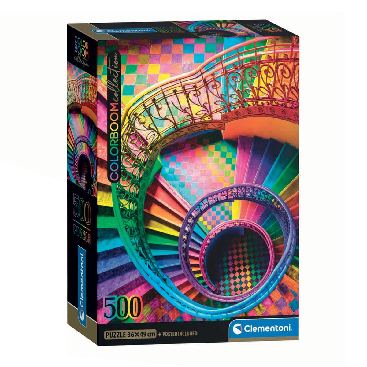 Clementoni Legpuzzel Compact Colorboom Trap, 500st.