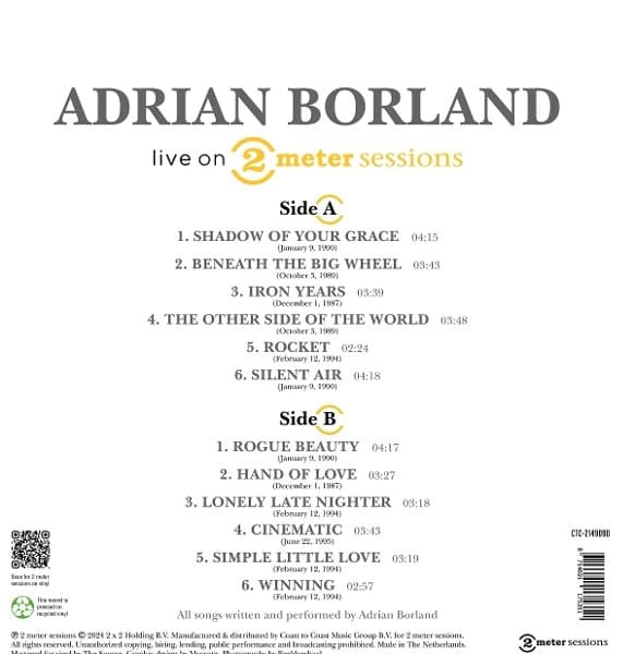 Adrian Borland - Live On 2 Meter Sessions (CD)
