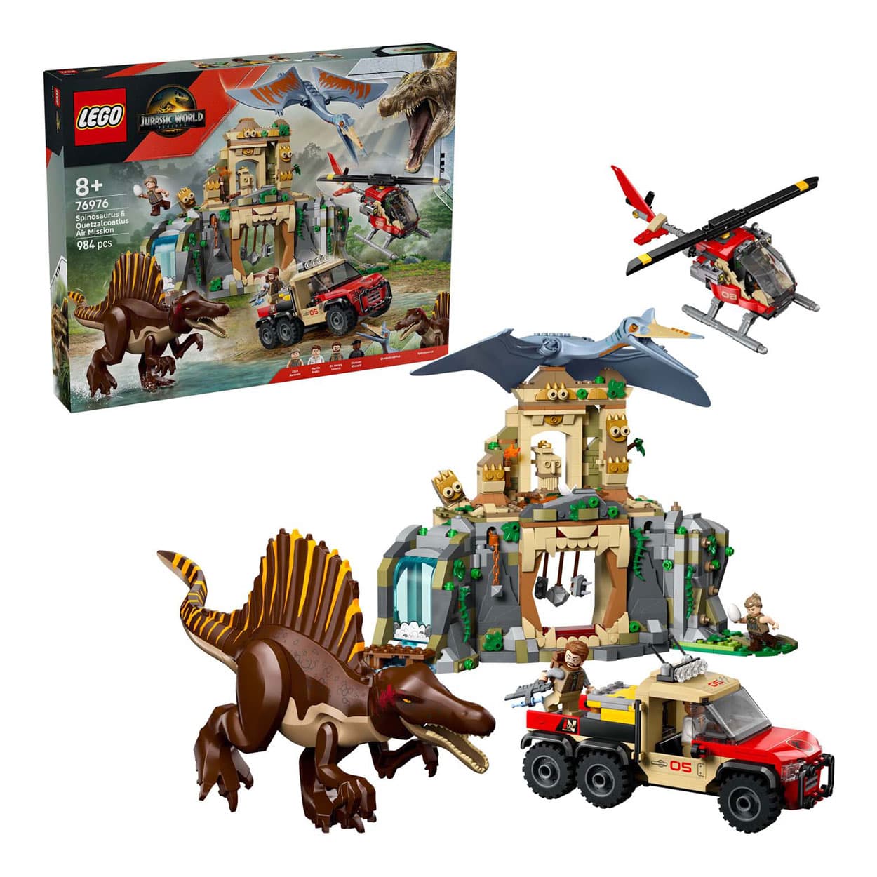 LEGO Jurassic World 76976 Spinosaurus en Quetzalcoatlus luchtmissie