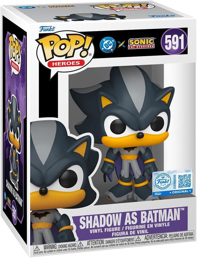 Jla & Sonic: Funko Pop! Heroes - Shadow/Batman (Vinyl Figure 591)