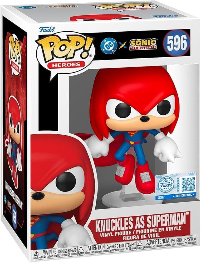 Jla & Sonic: Funko Pop! Heroes - Knuckles/Superman (Vinyl Figure 596)