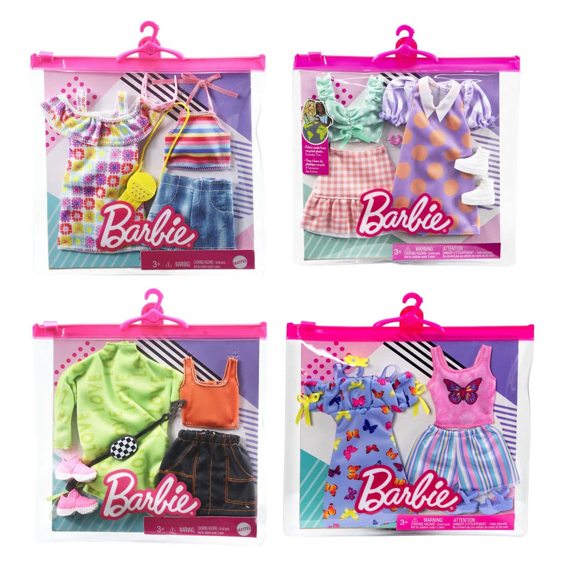 Barbie  Fashions 2 Pack Rose Set Toys