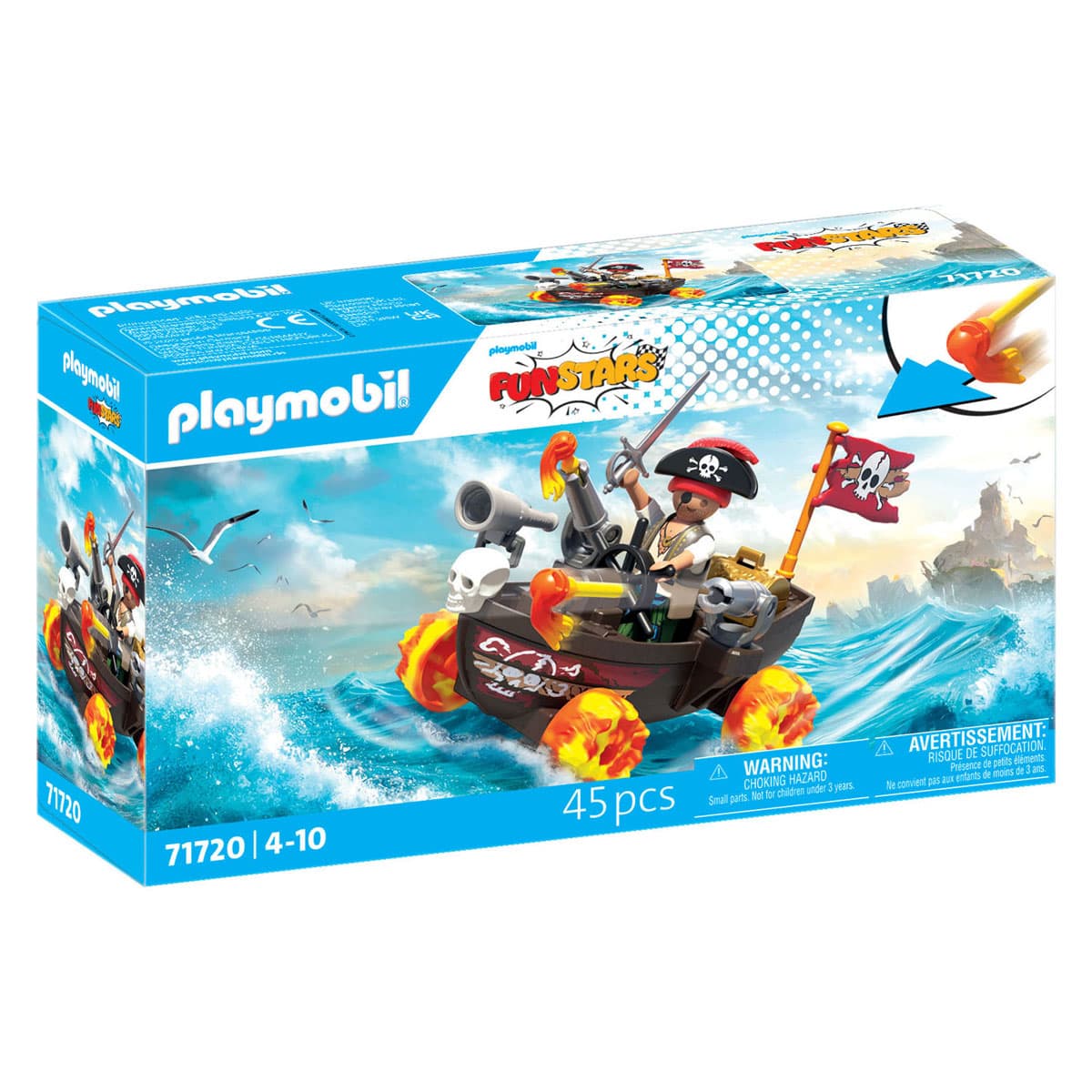 Playmobil - Funstars: Racing Pirate Boat (71720)