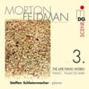 Steffen Schleiermacher - Feldman: Piano | Palais De Mari (CD)