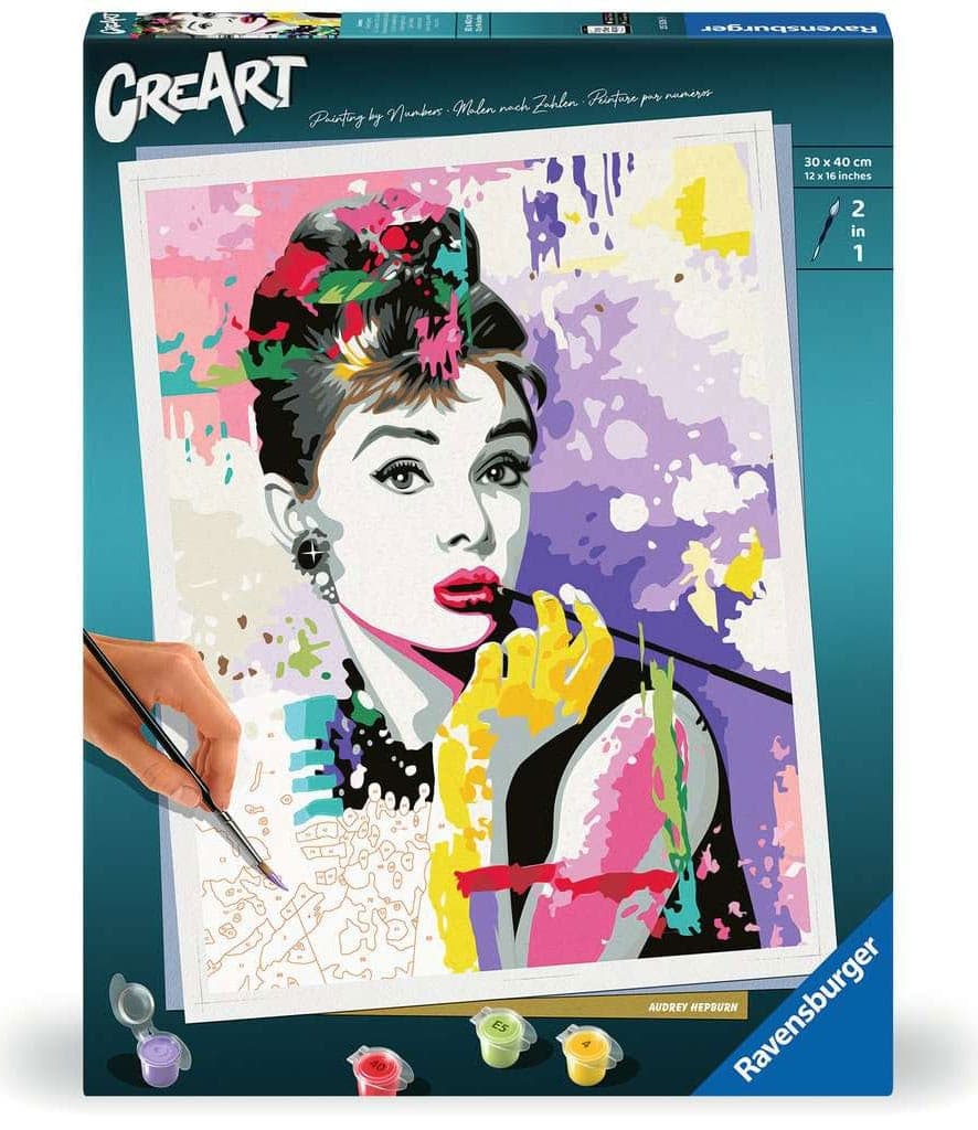 Ravensburger CreArt Schilderen op Nummer - Audrey Hepburn