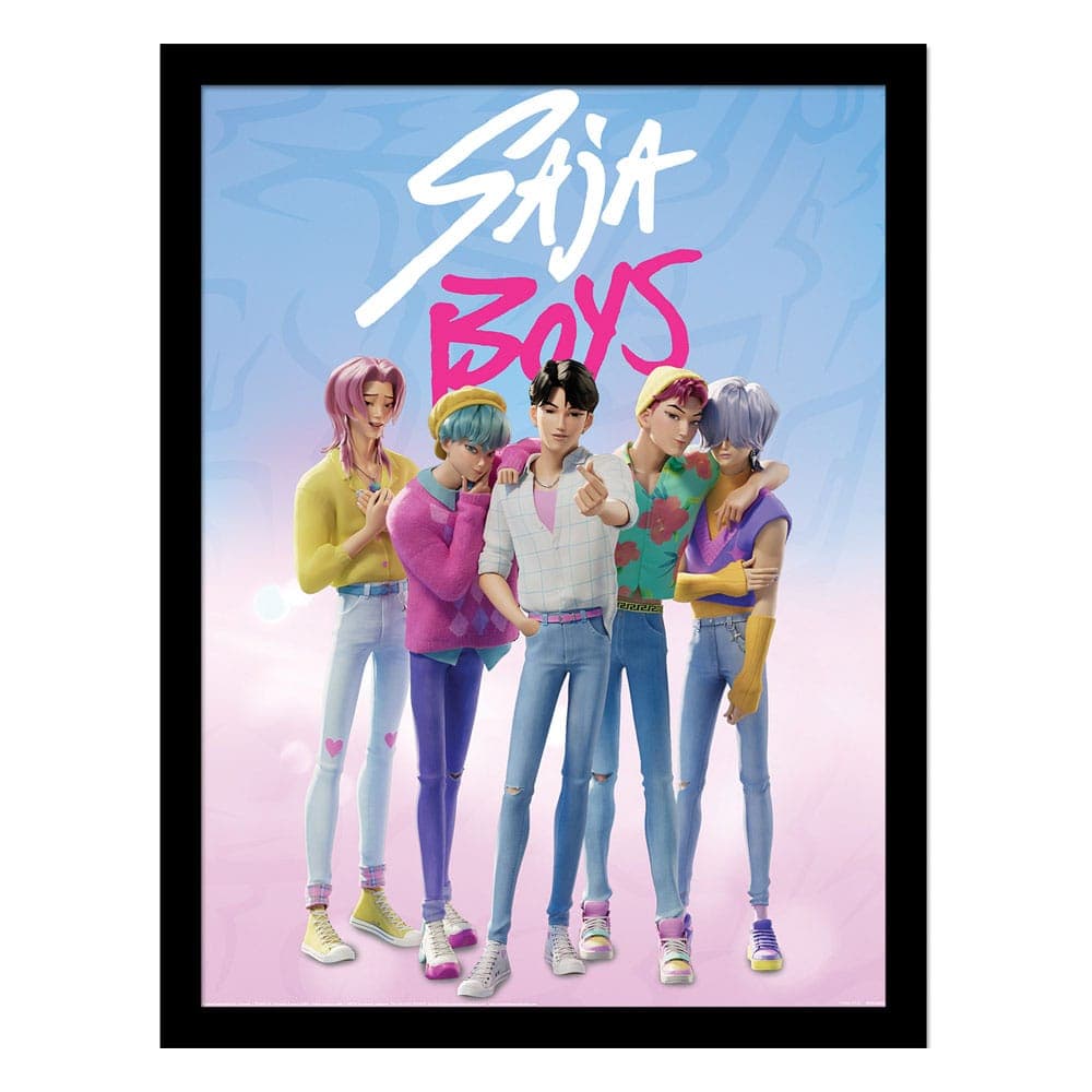 KPop Demon Hunters Collector Print Framed Poster Saja Boys