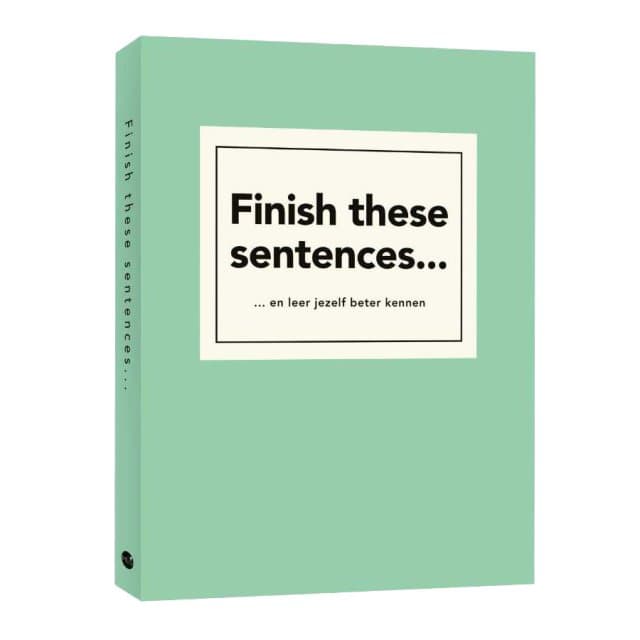 Finish these sentences Invulboek