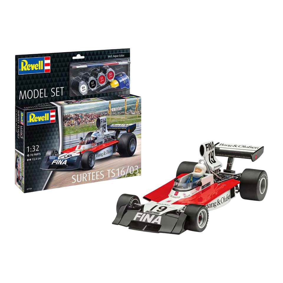 Revell Modelbouwpakket - Surtees TS16/03 Formule 1 1:32 - 78dlg. - Incl. Basiskleuren Verf