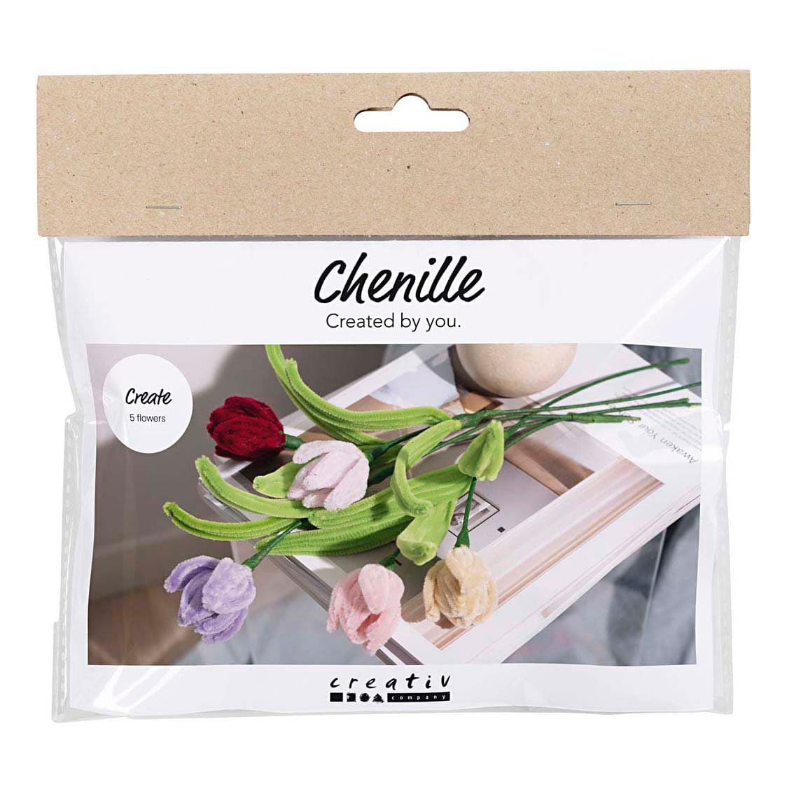 Mini Hobbyset Tulpen Bloemen van Chenilledraad