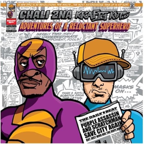 Chali 2Na & Krafty Kuts - Adventures Of A Reluctant Superhero (LP) (Coloured Vinyl)