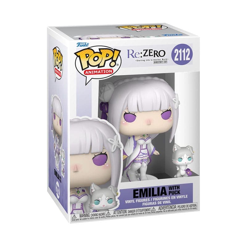Re:Zero POP!&Buddy Animation Vinyl Figures Emilia w/Puck 9 cm