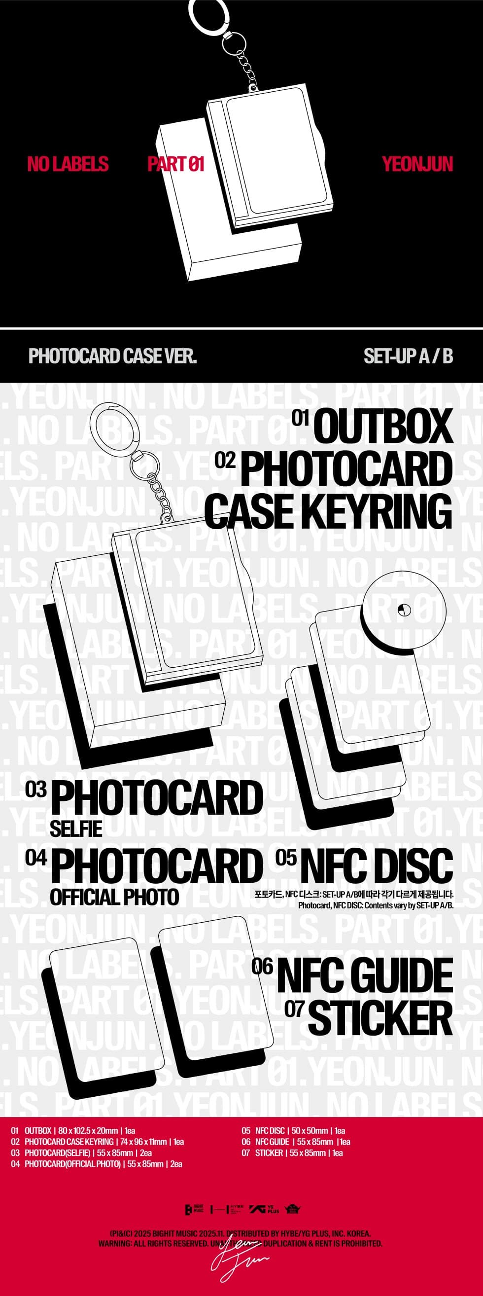 Yeonjun - No Labels: Part 01 (ltd. Photocard Case Ver.)