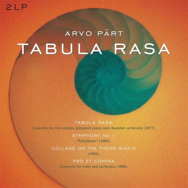 Arvo Pärt - Tabula Rasa / Symphony 1 / Collage On A Theme B-A-C-H / Pro Et Contra (2 LP) (Coloured Vinyl) (Limited Edition)