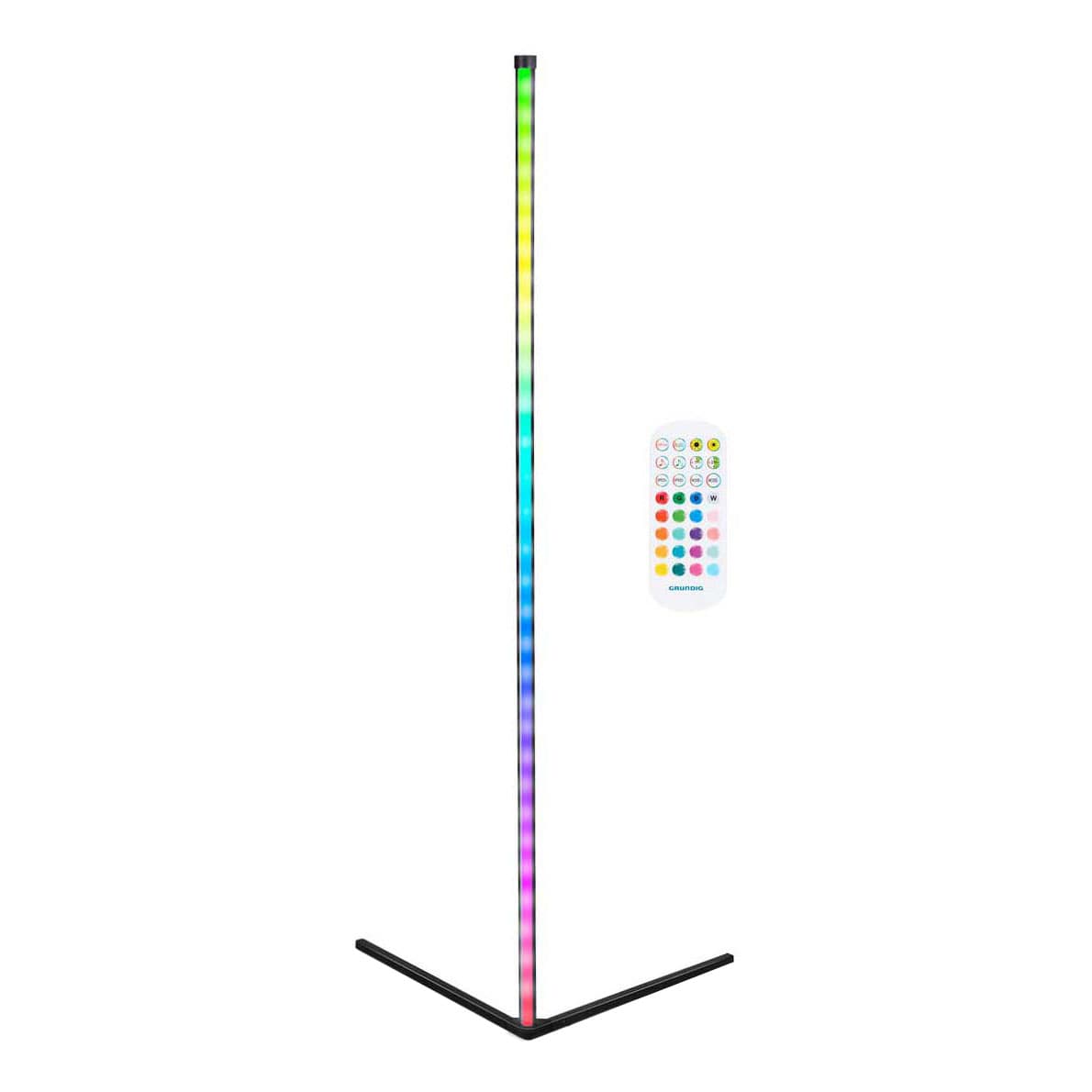 Grundig LED-Hoeklamp met Afstandsbediening, 140cm