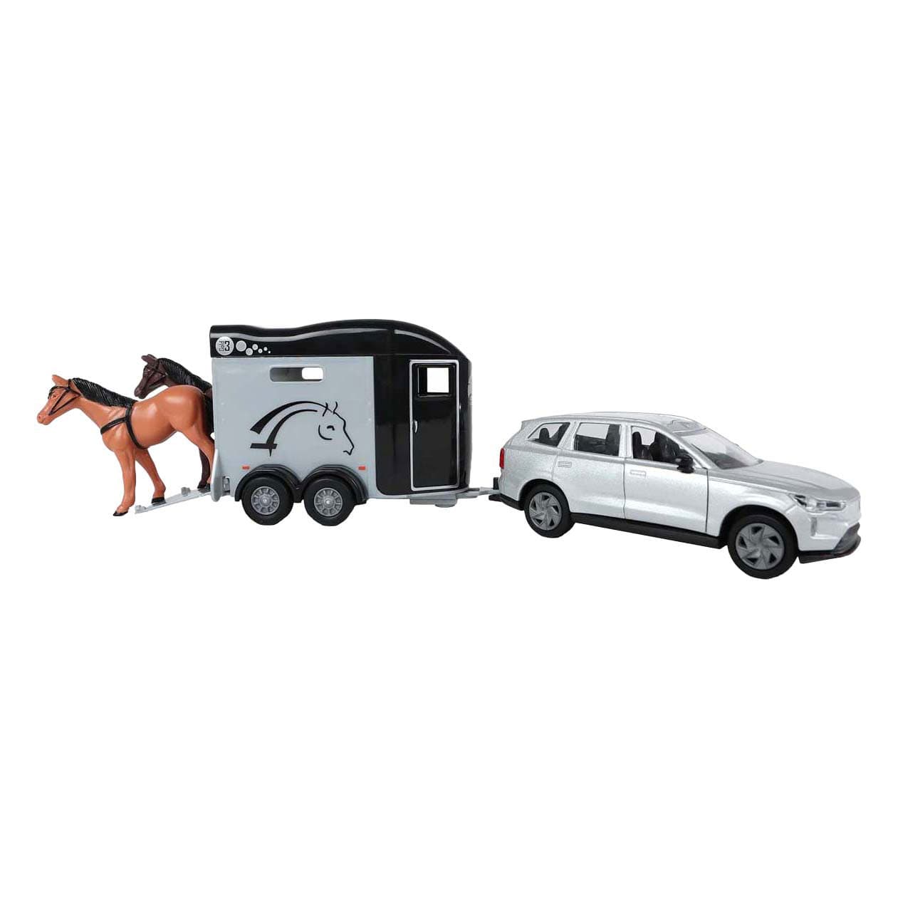 Kids Globe Volvo EX90 met Cheval Liberté Paardentrailer