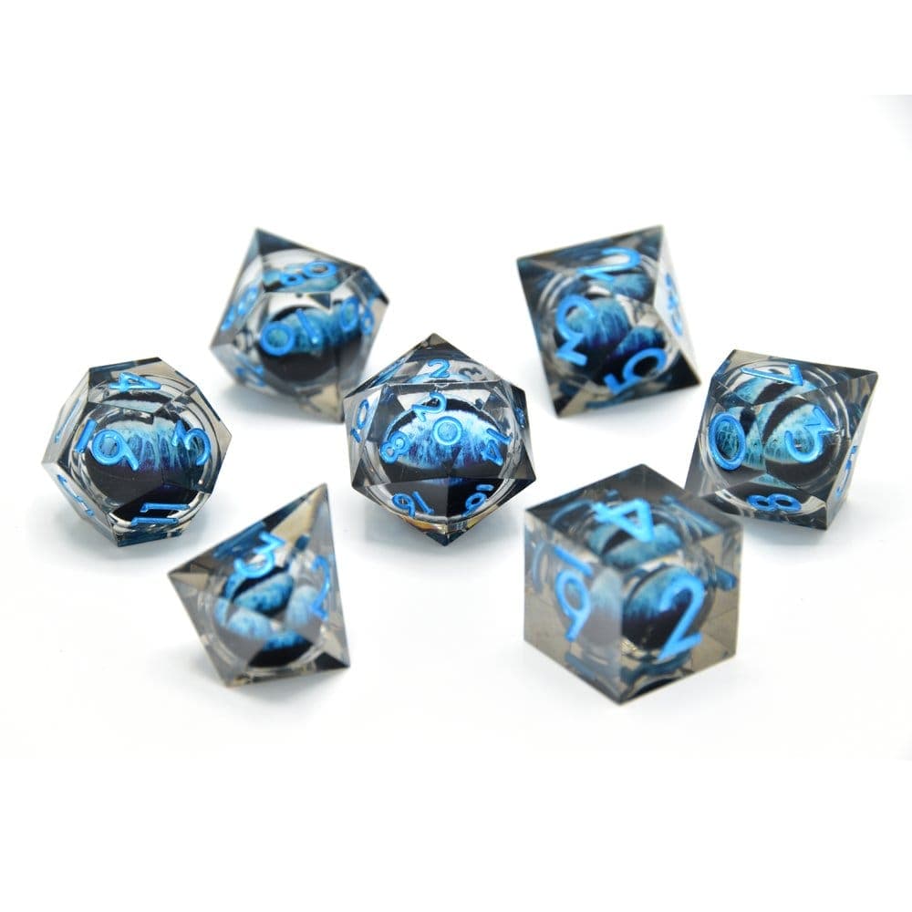 CritStones Dice Set Water Dragon\'s Gaze Floating Eye (7)