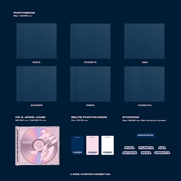 Babymonster - [춤 (Choom)] (CD) (Jewel Sleeve - Ruka edition)