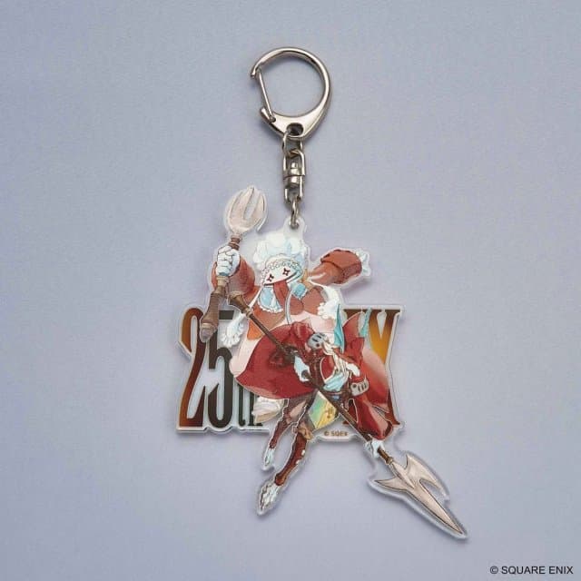 Final Fantasy IX Acrylic Keychain 25th Anniversary Quina & Freija