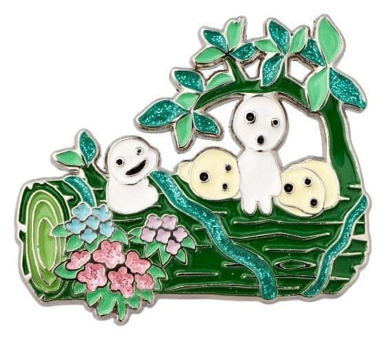 Metal Brooch Kodama - Princess Mononoke