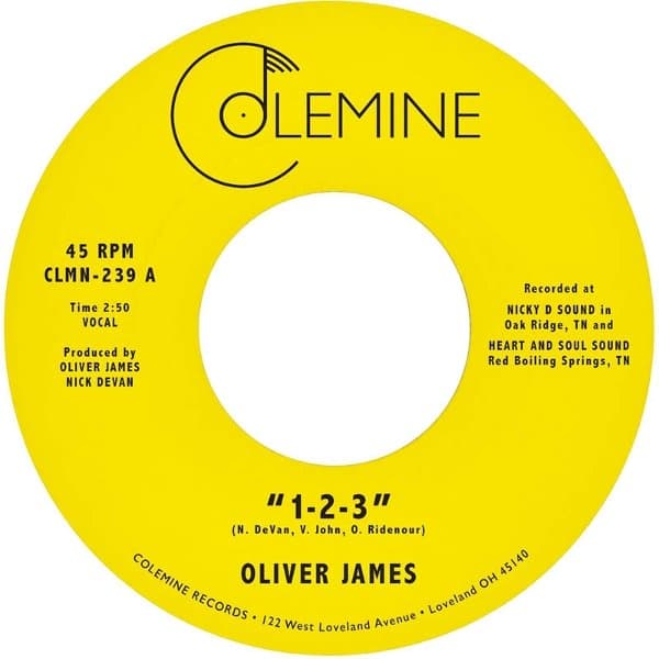 Oliver James - 1-2-3 (7" Single)