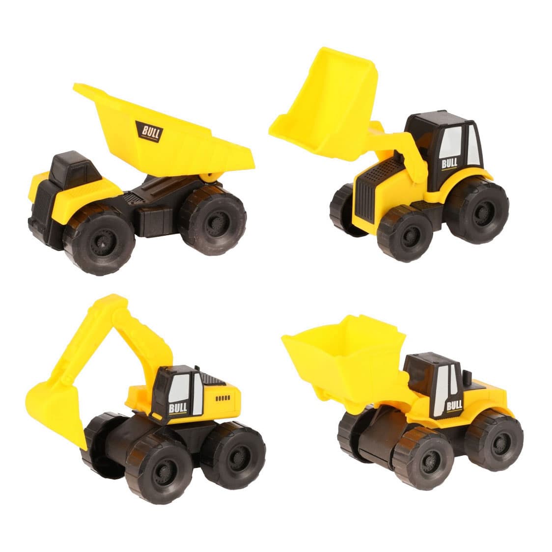 Vehicool Bouwvoertuigen Set  - 4st