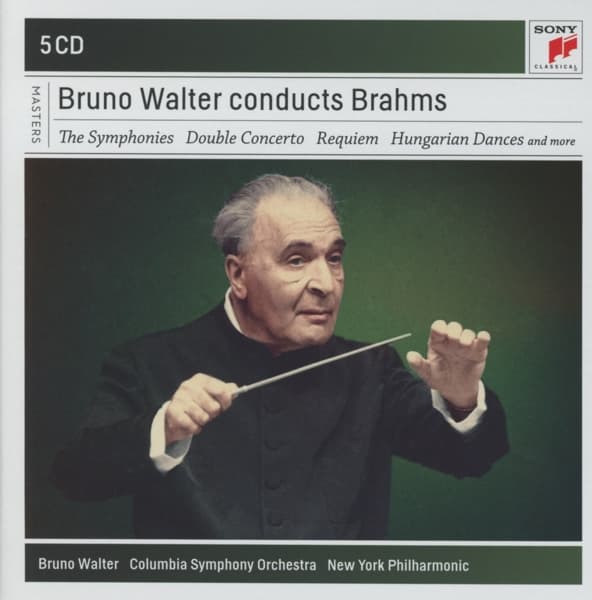 Bruno Walter, Columbia Symphony Orchestra, Zino Francescatti, Pierre Fournier Occidental College Concert Choir, New York Philharmonic - Bruno Walter Conducts Brahms (5 CD)