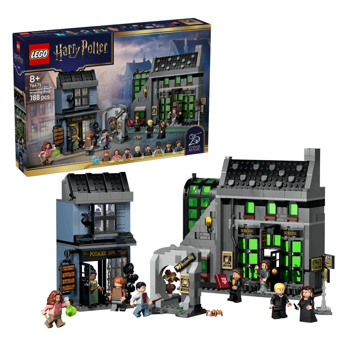 Lego: 76471 - Harry Potter - Negozi Di Magia Di Notturn Alley