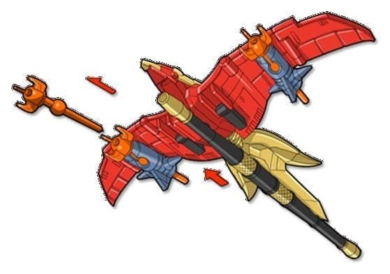 Power Rangers  Combinable Thunderzord  Firebird Toys