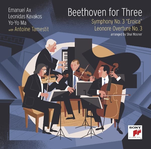 Yo-Yo Ma, Leonidas Kavakos & Emanuel Ax - Beethoven For Three: Symphony No. 3 Eroica & Leonore Overture No. 3 (CD)
