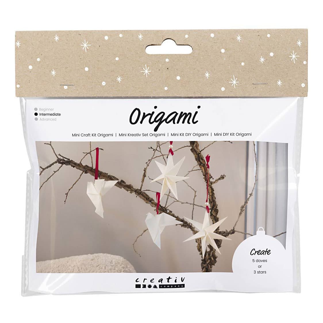 Mini Hobbyset Origami Duiven en Sterren