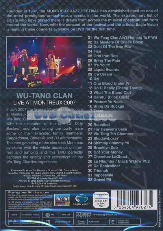 Wu tang clan - live At Montreux 2007