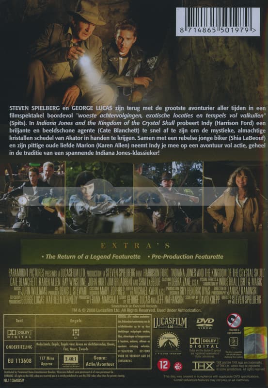 Indiana Jones - Kingdom of The crystal skull (DVD)