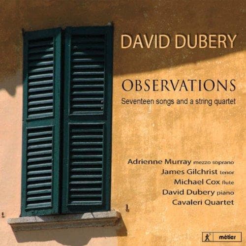 Cavaleri Quartet & Adrienne Murray & James Gilchrist & C - Observations: Seventeen Songs And A String Quartet (CD)
