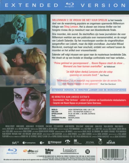 Millennium 2 - De Vrouw Die Met Vuur Speelde (Blu-ray)