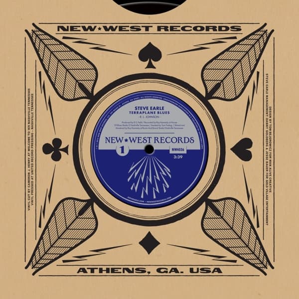 Steve Earle & Robert Johnson - Terraplane Blues (12" Single) (Limited Edition)