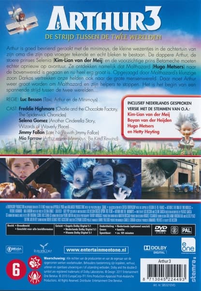 Arthur 3 - De strijd tussen twee werelden (DVD)