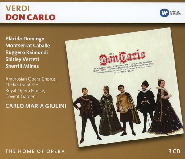 Plácido Domingo, The Royal Opera House, Carlo Maria Giulini - Verdi: Don Carlo (3 CD) (Remastered)