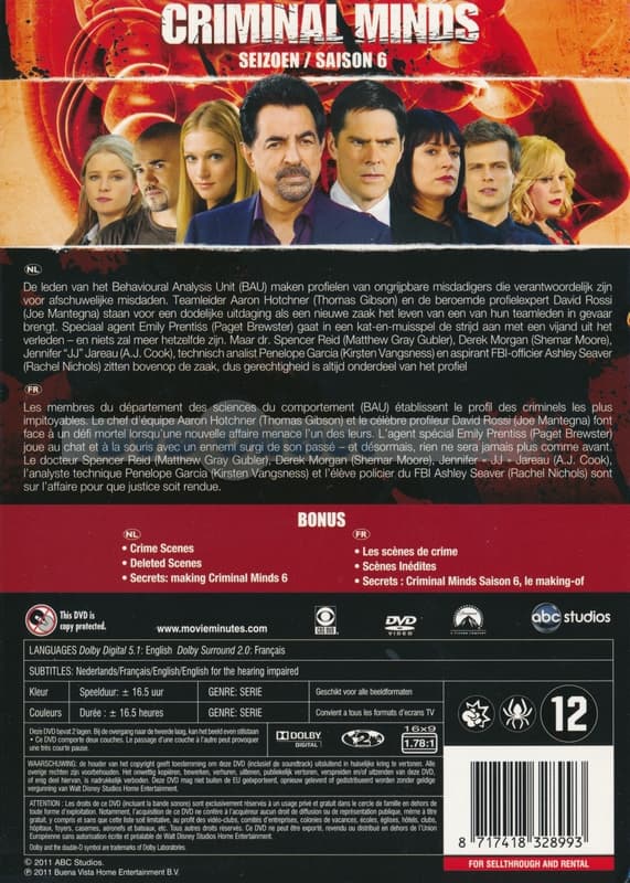 Criminal Minds - Seizoen 6 (DVD)