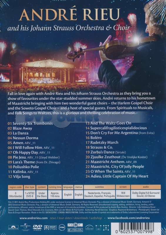 André Rieu - Under The Stars - Live In Maastricht (DVD)