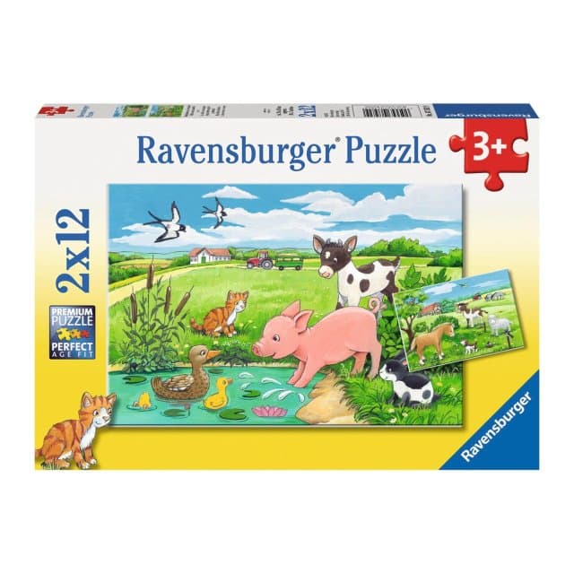 Ravensburger Jonge Dieren op het Platteland, 2x12st.