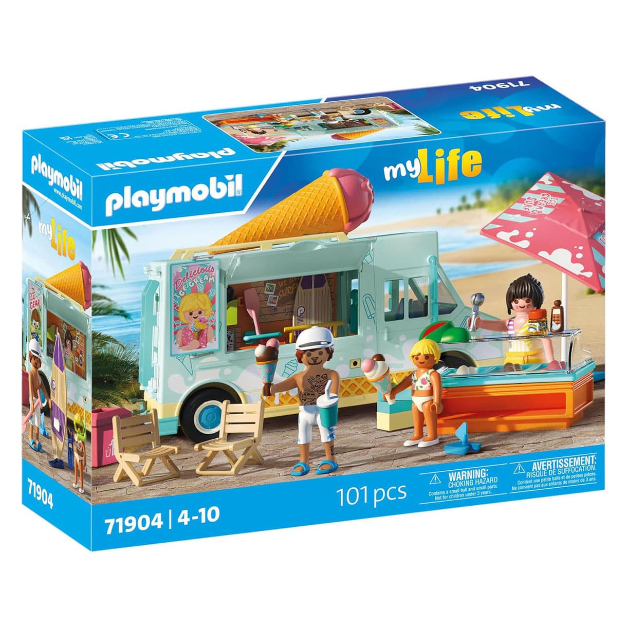 Playmobil - My Life: Ice Cream Truck With Surf Shop (71904)