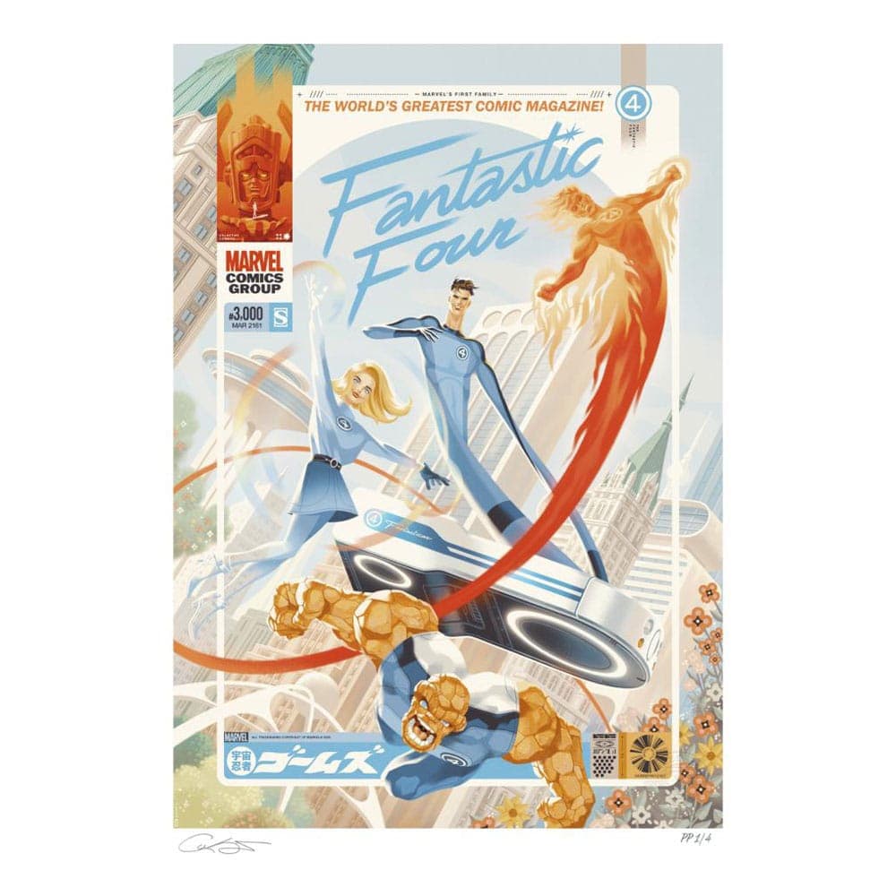 Marvel Fantastic Four #48 Art Print Marvel\'s First Family: The Fantastic Four! 61 x 41 cm - unframed