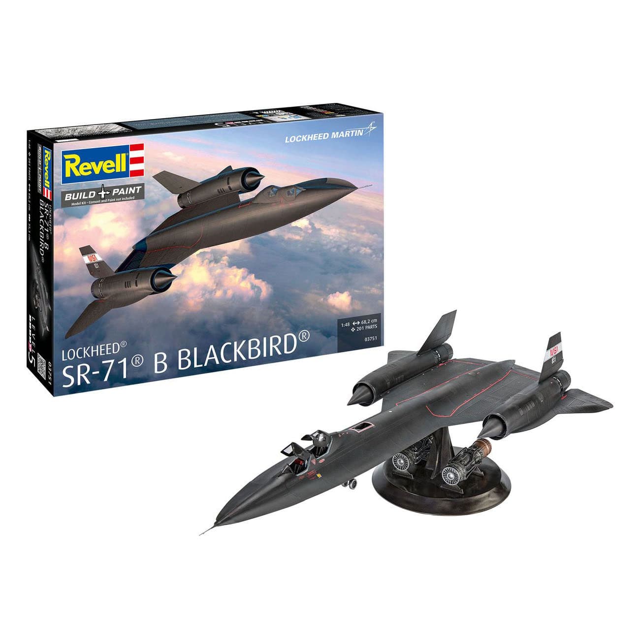 revell lockheed sr71b blackbird twin seat 148 toys