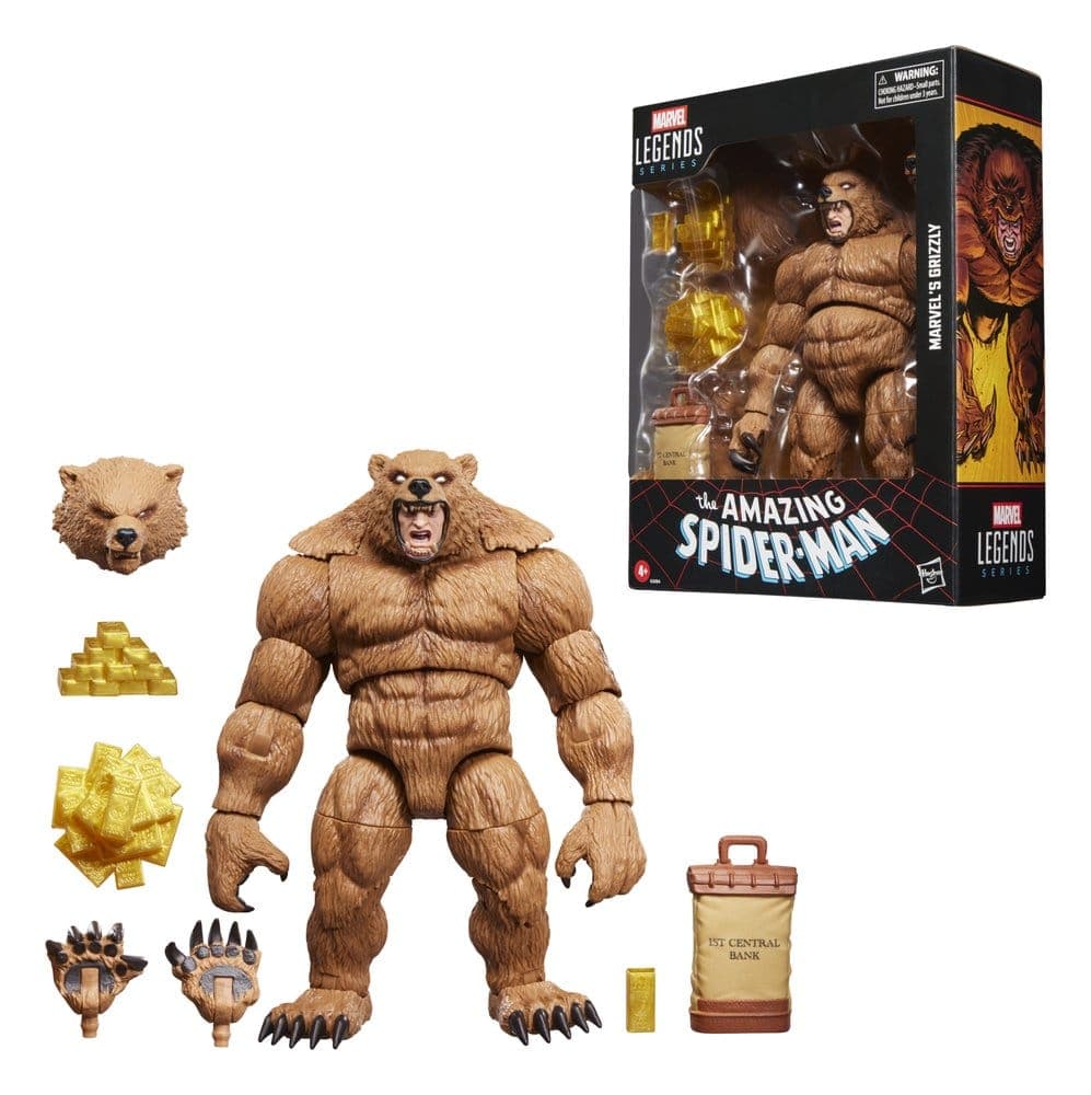 The Amazing Spider-Man Marvel Legends Action Figure Marvel\'s Grizzly 15 cm